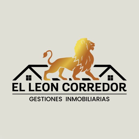 Diseño de Logotipo, diseñador de logo - El León corredor, corredora de propiedades. Agencia de diseño Quilpué, viña del mar